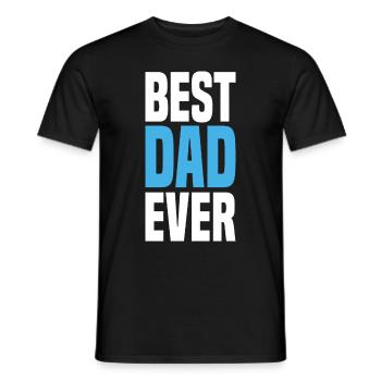 Meilleur papa de tous les temps - T-shirt homme - noir - Devant - AI Model Male 178 light (178cm)