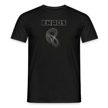 Chaos Theory - Männer T-Shirt - Schwarz - Vorne - AI Model Male 178 light (178cm)