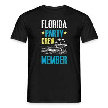 Équipe de fête en Floride - T-shirt homme - noir - Devant - AI Model Male 178 light (178cm)