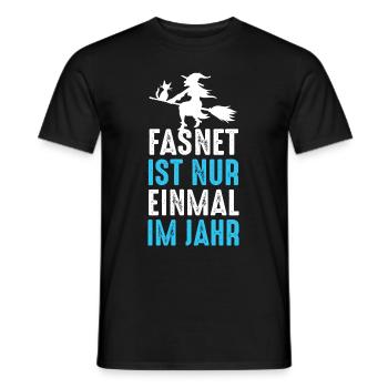Fasnet n'est qu'un carnaval par an - T-shirt homme - noir - Devant - AI Model Male 178 light (178cm)