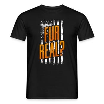 Animal Control Officer Funny Quote - Men's T-Shirt - black - Front - AI Model Male 178 light (178cm)