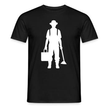 Farmer Bauer Silhouette - T-shirt homme - noir - Devant - AI Model Male 178 light (178cm)