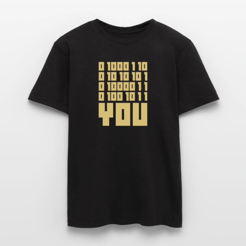 FUCK YOU - Binary code Männer T-Shirt