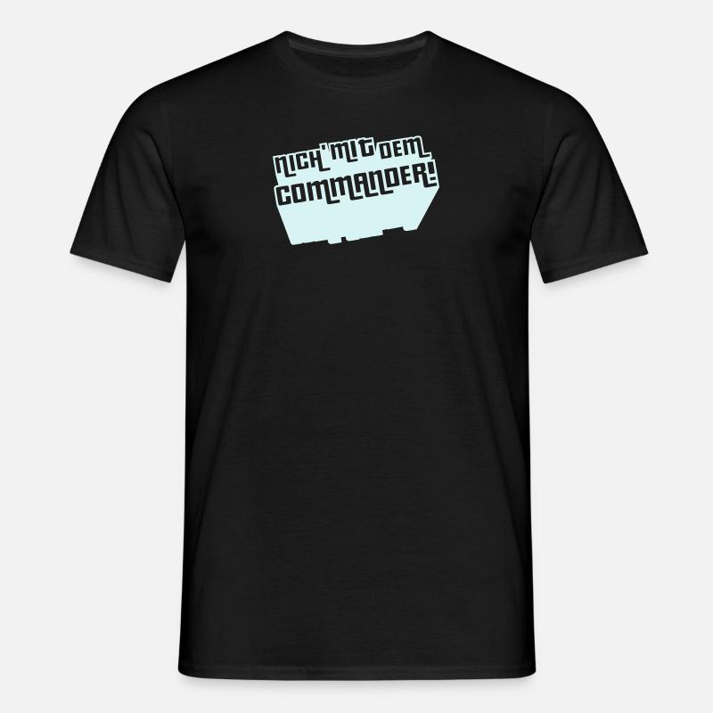 Pas avec le commandant! - T-shirt Homme - noir
