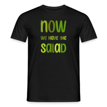 Denglisch Funny Saying Gift - Men's T-Shirt - black - Front - AI Model Male 178 light (178cm)