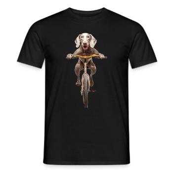 Weimaraner - Männer T-Shirt - Schwarz - Vorne - AI Model Male 178 light (178cm)
