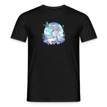 Beach Girl - Summer - Männer T-Shirt - Schwarz - Vorne - AI Model Male 178 light (178cm)