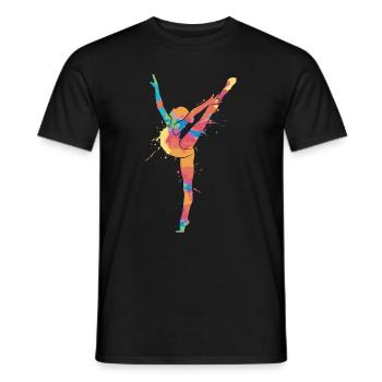 Gymnast Gymnastics Artistic Gymnastics Girls Gymnastics - Men's T-Shirt - black - Front - AI Model Male 178 light (178cm)