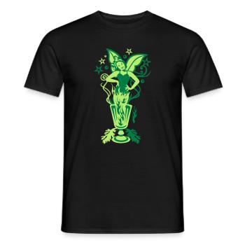 Absinth Die Grüne Fee - Männer T-Shirt - Schwarz - Vorne - AI Model Male 178 light (178cm)