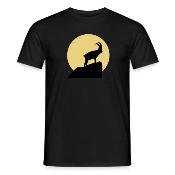 Sternzeichen Steinbock - Männer T-Shirt - Schwarz - Vorne - AI Model Male 178 light (178cm)