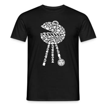 Grill BBQ Barbecue Grill Master Father Grilling - T-shirt homme - noir - Devant - AI Model Male 178 light (178cm)