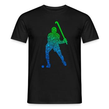 Hockeyspieler Feldhockey Kinder Jungen Hockey - Männer T-Shirt - Schwarz - Vorne - AI Model Male 178 light (178cm)