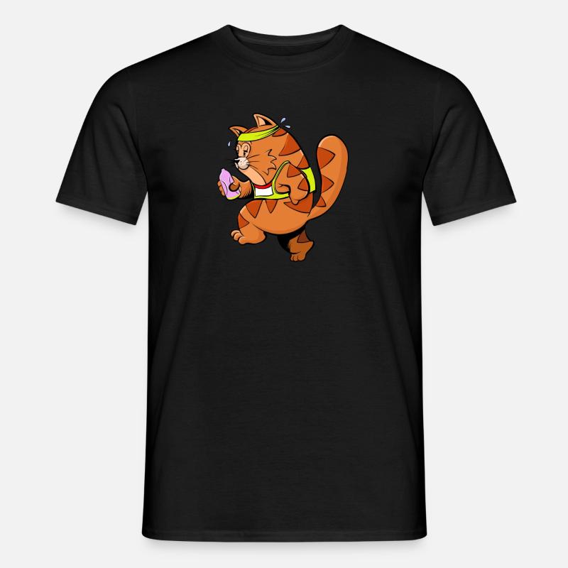 Marathon Katzen Jogger - Männer T-Shirt - undefined