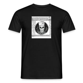 Electro Skull - Männer T-Shirt - Schwarz - Vorne - AI Model Male 178 light (178cm)