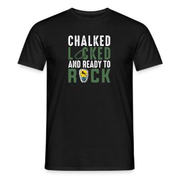 Climbing Mountaineering Climbers Mountain Mountains Hiking - Men's T-Shirt - black - Front - AI Model Male 178 light (178cm)