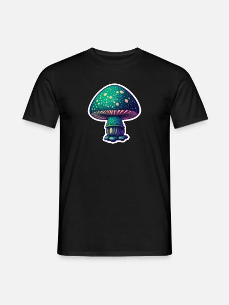 Psychedelic Mushroom - Men's T-Shirt - black