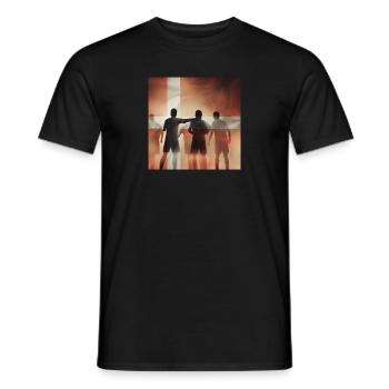 Football Team Denmark - Men's T-Shirt - black - Front - AI Model Male 178 light (178cm)