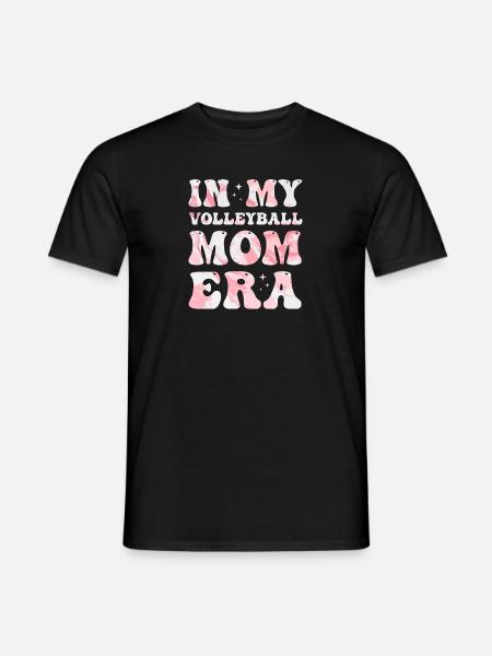 À l’époque de ma mère de volley-ball, maman de volley-ball colorée - T-shirt homme - noir