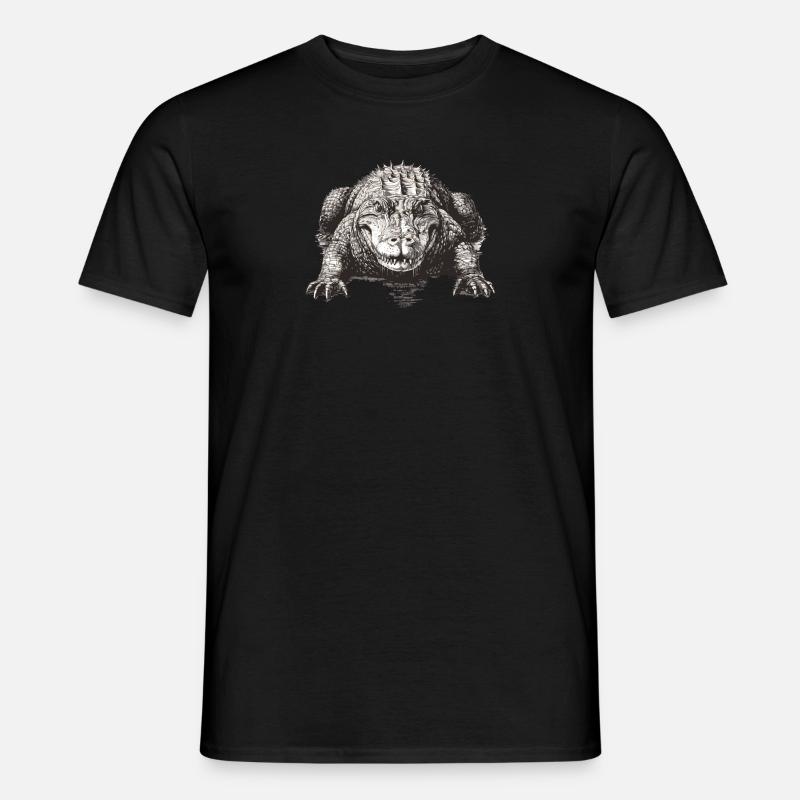 Australian Aligator - Männer T-Shirt - Schwarz