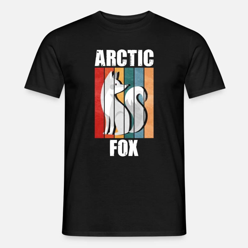 Cute arctic fox gift - Men's T-shirt - black