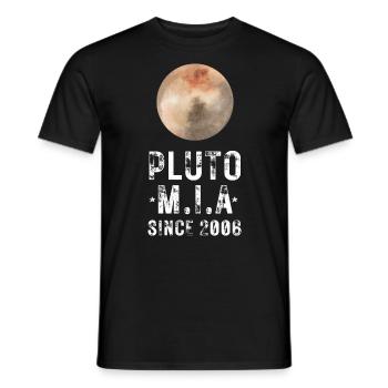 PLUTO SEIT 2006 NIE MEHR IN AKTION - Männer T-Shirt - Schwarz - Vorne - AI Model Male 178 light (178cm)