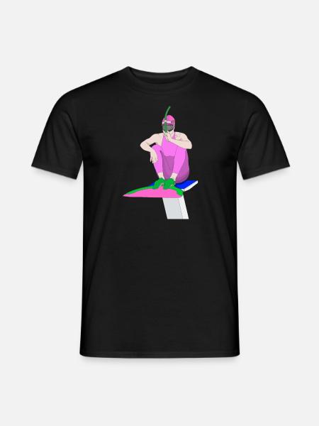 Fin swimming - Men's T-Shirt - black