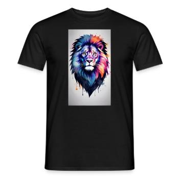 LionUP2 - T-shirt homme - noir - Devant - AI Model Male 178 light (178cm)