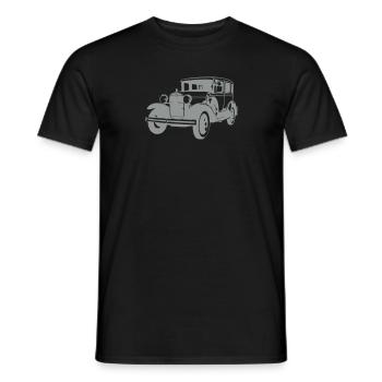 Oldtimer Limousine - Männer T-Shirt - Schwarz - Vorne - AI Model Male 178 light (178cm)