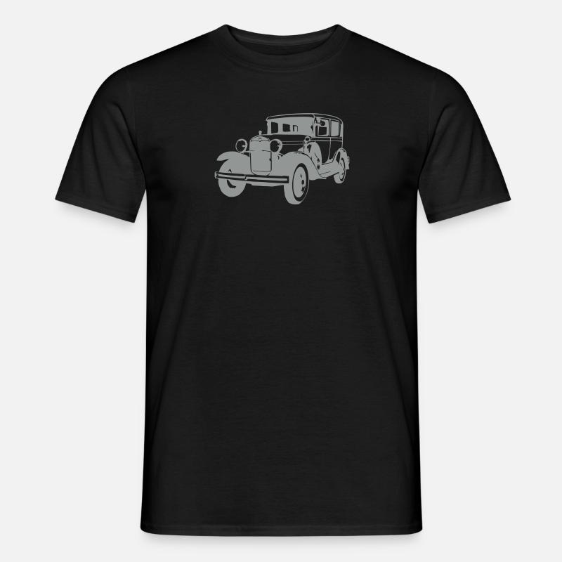Oldtimer Limousine - Männer T-Shirt - Schwarz
