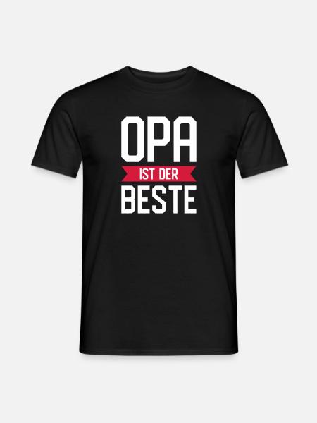 OPA IST DER BESTE - Männer T-Shirt - Schwarz
