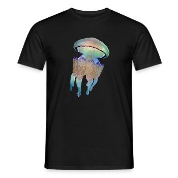 Quallen - Männer T-Shirt - Schwarz - Vorne - AI Model Male 178 light (178cm)