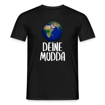 Weltkugel Schriftkunst Motiv - Männer T-Shirt - Schwarz - Vorne - AI Model Male 178 light (178cm)