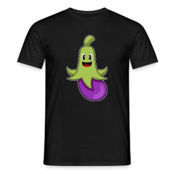 Krake Aubergine - Männer T-Shirt - Schwarz - Vorne - AI Model Male 178 light (178cm)