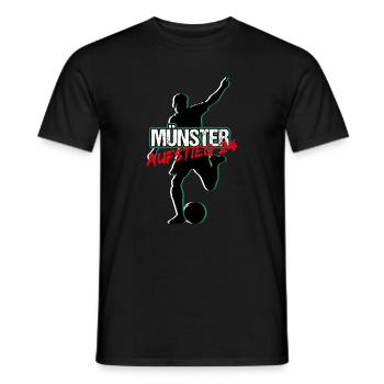 Münster Aufstieg - Männer T-Shirt - Schwarz - Vorne - AI Model Male 178 light (178cm)