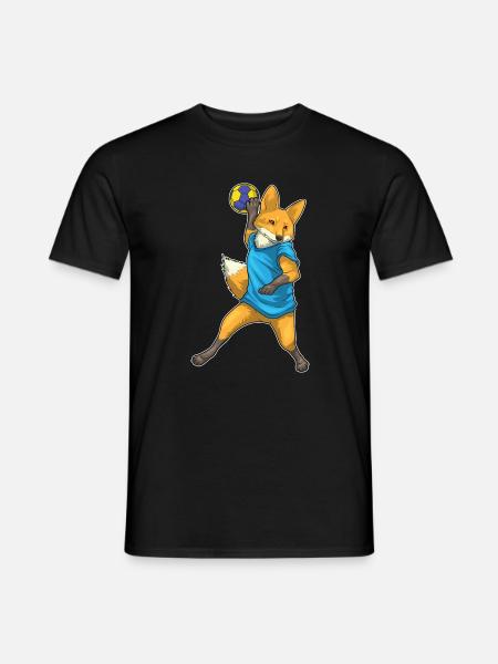 Fuchs Handball Player Handball - Men's T-Shirt - black