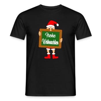 Christmas - Men's T-Shirt - black - Front - AI Model Male 178 light (178cm)