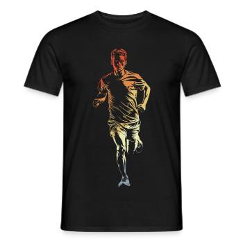 Jogger vintage look - Men's T-Shirt - black - Front - AI Model Male 178 light (178cm)