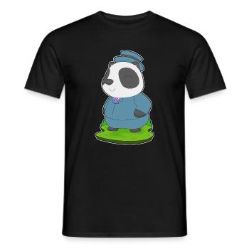 Panda Bräutigam Anzug Hochzeit - Männer T-Shirt - Schwarz - Vorne - AI Model Male 178 light (178cm)