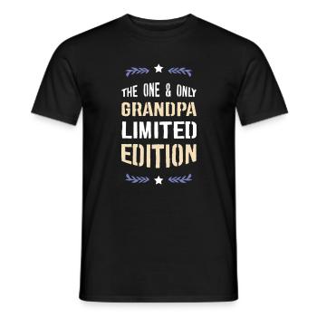 L’édition limitée Only Grandfather - T-shirt homme - noir - Devant - AI Model Male 178 light (178cm)