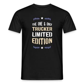 One&Only Trucker Limited Edition - Men's T-Shirt - black - Front - AI Model Male 178 light (178cm)
