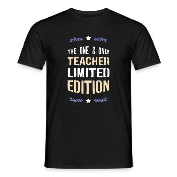 Einziger Lehrer Limited Edition - Männer T-Shirt - Schwarz - Vorne - AI Model Male 178 light (178cm)