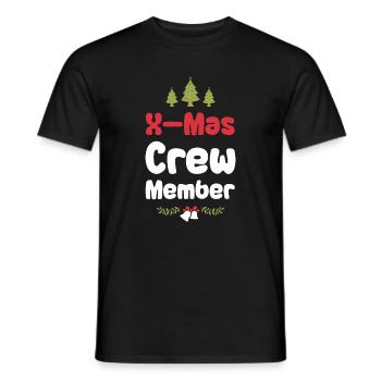 X-Mas Crew Mitglied - Männer T-Shirt - Schwarz - Vorne - AI Model Male 178 light (178cm)