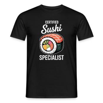 Sushi Dis Japonais Drôle de Cadeau de Sushi - T-shirt homme - noir - Devant - AI Model Male 178 light (178cm)