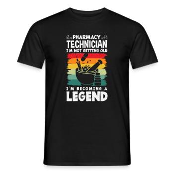 Apotheker Pharmazeutisch-technischer - Männer T-Shirt - Schwarz - Vorne - AI Model Male 178 light (178cm)