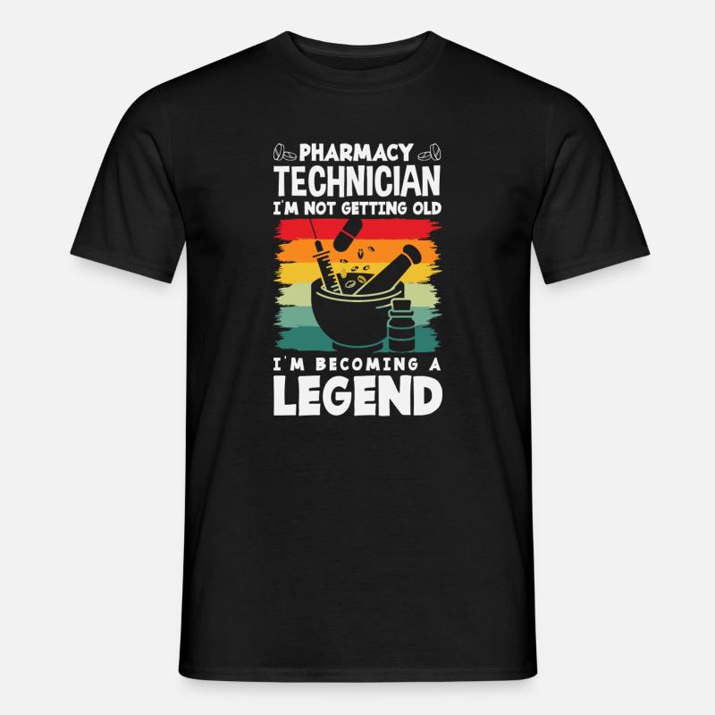 Apotheker Pharmazeutisch-technischer - Männer T-Shirt - Schwarz