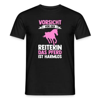 Reiten Pferdeliebhaber Reiterhof Pferde - Männer T-Shirt - Schwarz - Vorne - AI Model Male 178 light (178cm)