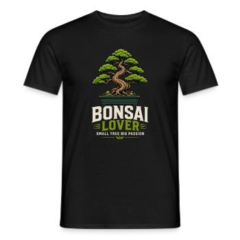 Bonsaï Plante Bonsaï Bonsaï Amoureuse Bonsaï - T-shirt homme - noir - Devant - AI Model Male 178 light (178cm)