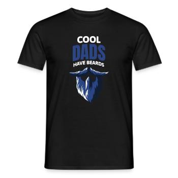 Coole Väter Haben Bärte - Männer T-Shirt - Schwarz - Vorne - AI Model Male 178 light (178cm)