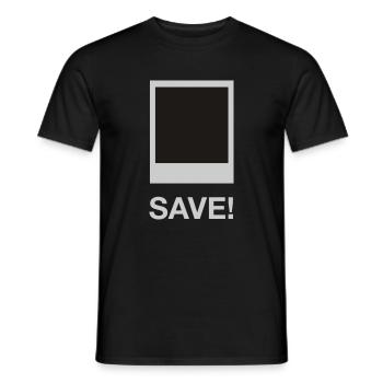 me sauver - T-shirt homme - noir - Devant - AI Model Male 178 light (178cm)