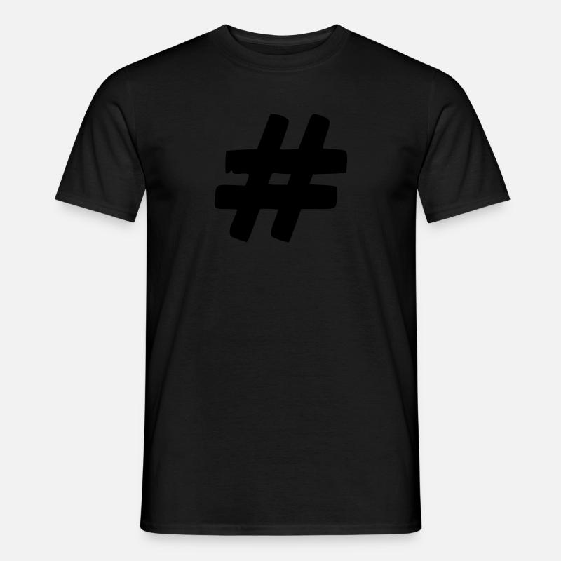 Tag it to Hashtag - T-shirt homme - noir